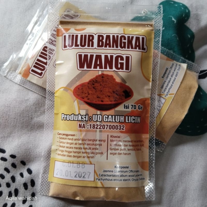 Lulur bangkal wangi / lulur bangkal kalimantan