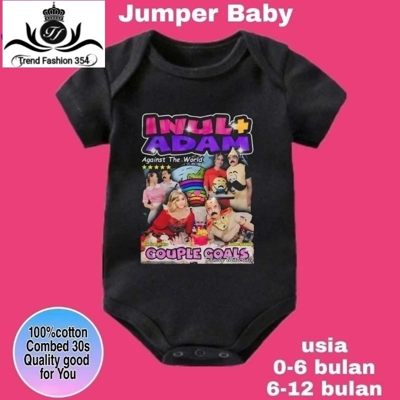 BAJU BAYI JUMPER BABY INUL ADAMS COUPLE GOAL BINTANG 5 | Jumper DANGDUT ADAM INUL KARAKTER ANAK JUMP