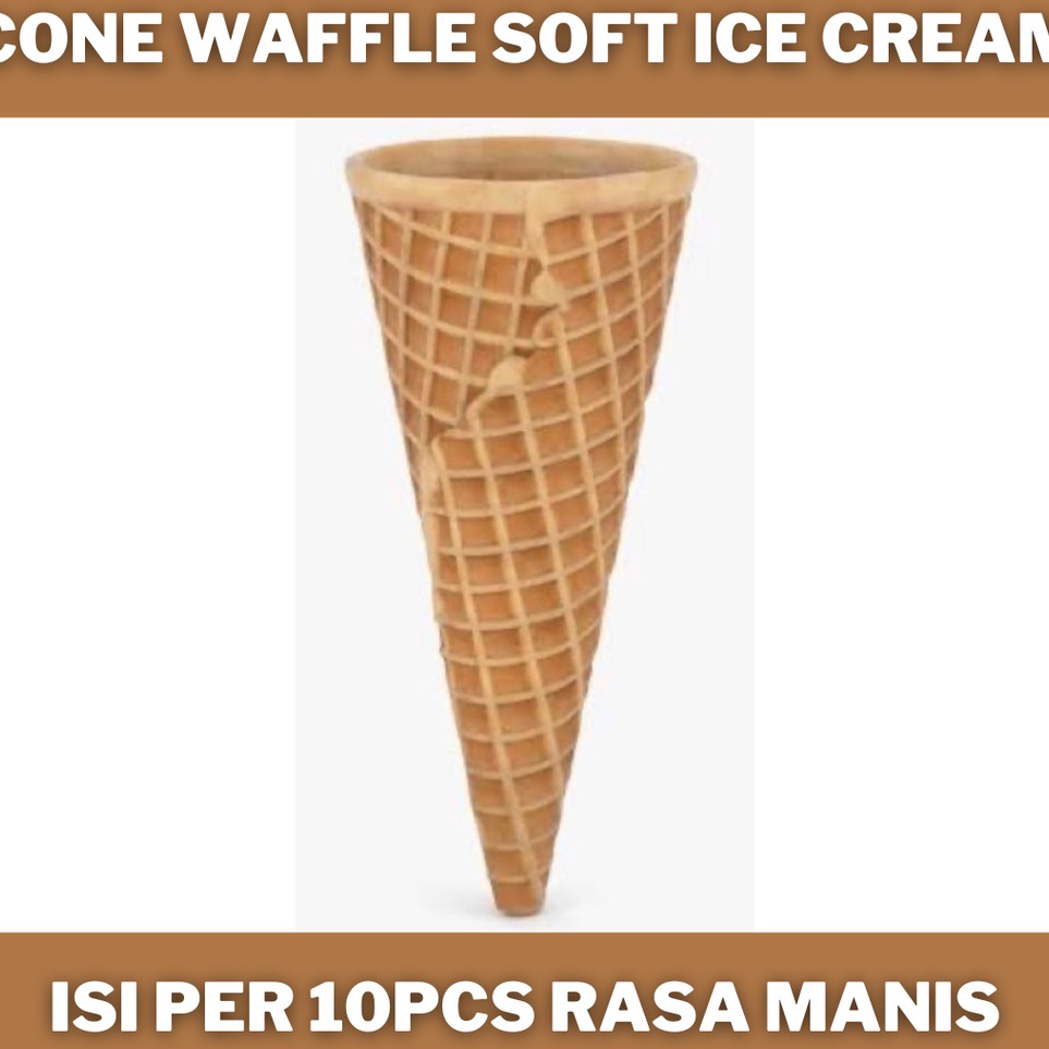

NEW cone wafle manis untuk soft ice cream Mixue isi 1
