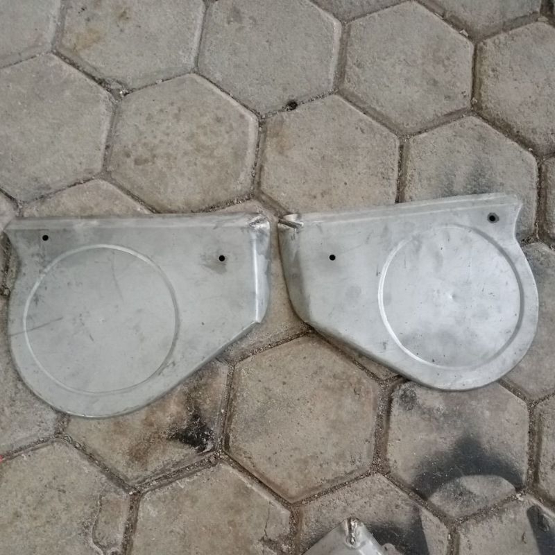 Tutup Bodi Samping Trail Jadul Bahan Plat Besi