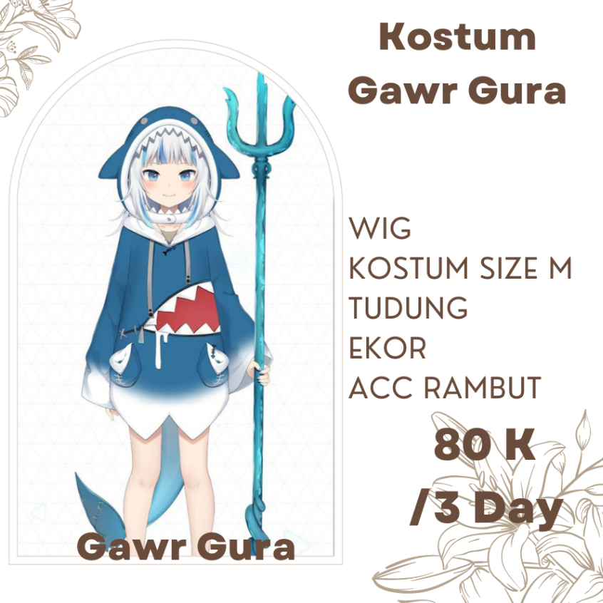 [RENTAL] Kostum Gawr Gura