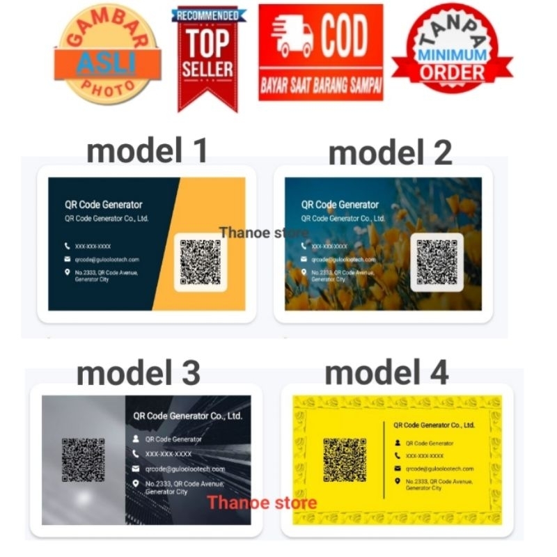 

CETAK/PRINT QR CODE NAME TAG CUSTOM