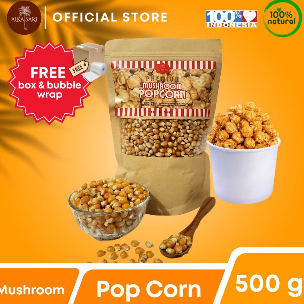 

Lariiss Jagung Popcorn Jumbo Mushroom Asli Premium Alka Sari 5 gram