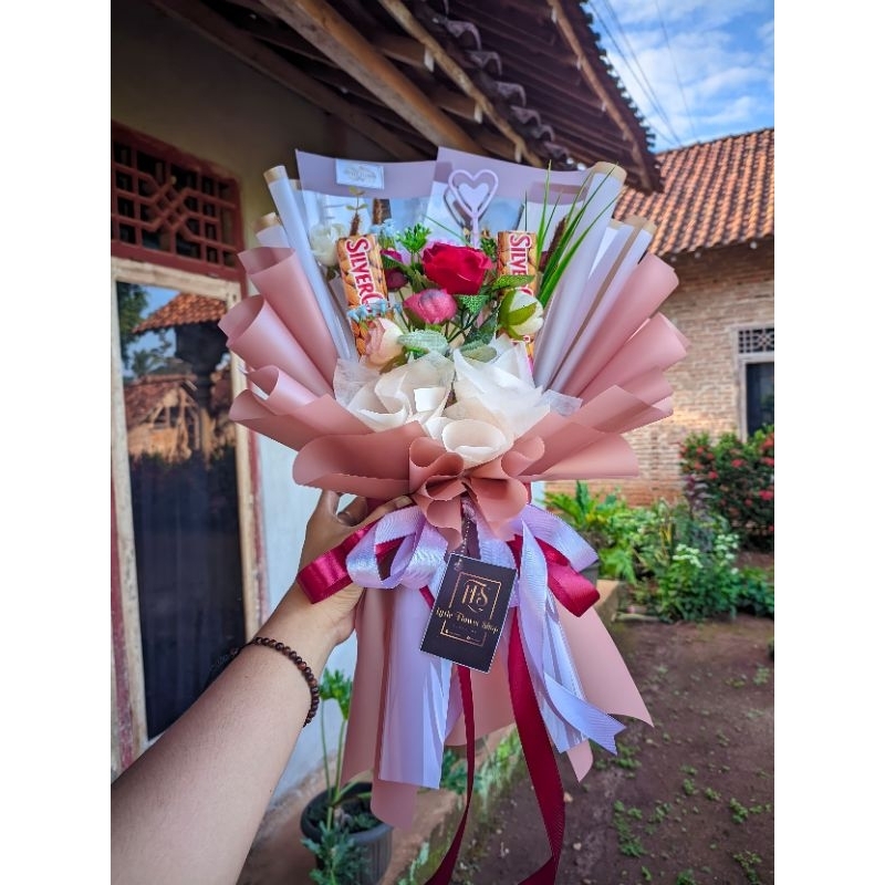 Bouqet Bunga Mix Coklat