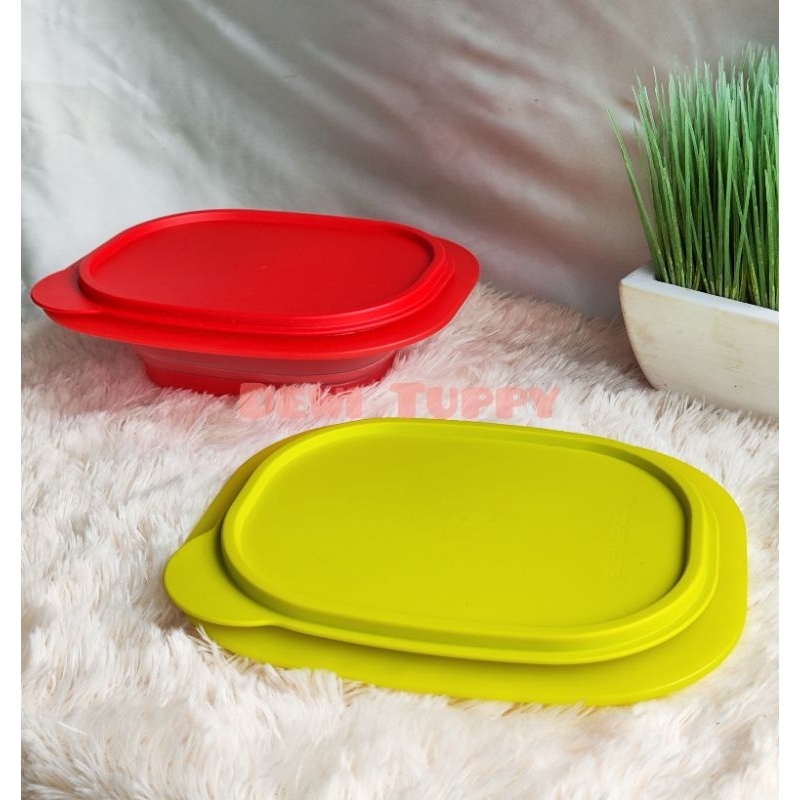 Goflex Rectangular 850ml mangkok lipat Tupperware New