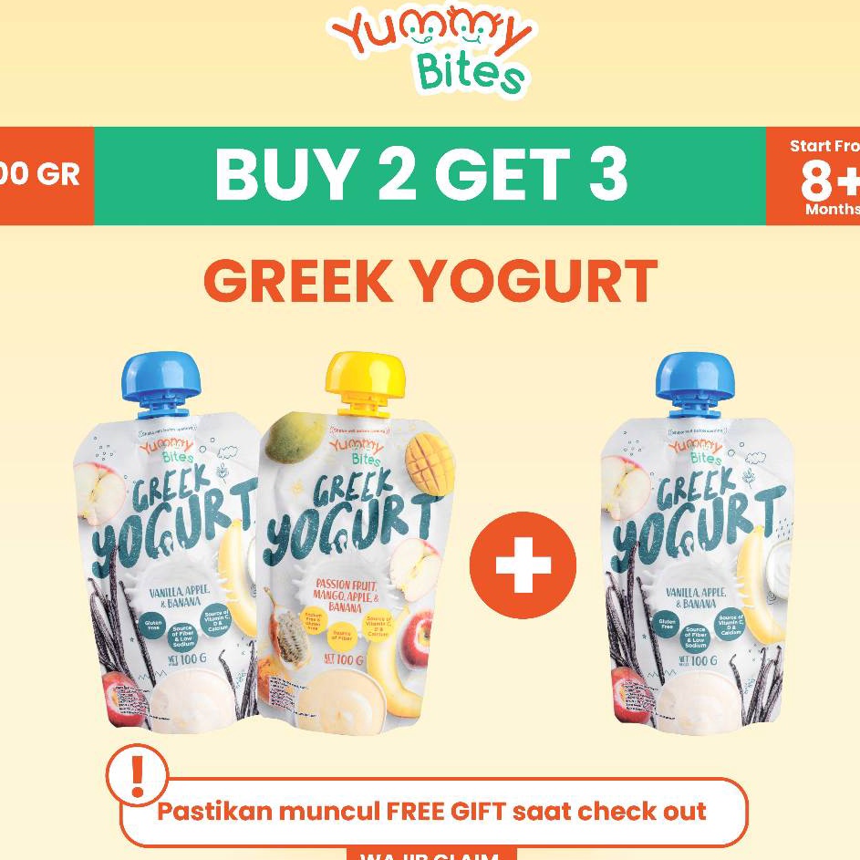 

Suplier1 Yummy Bites Greek Yogurt 1 GR Snack Baby Cemilan bayi