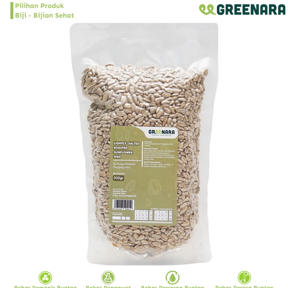 

New Arrival Greenara Lightly Salted Roasted Sunflower Seed 5gr Kuaci Kupas