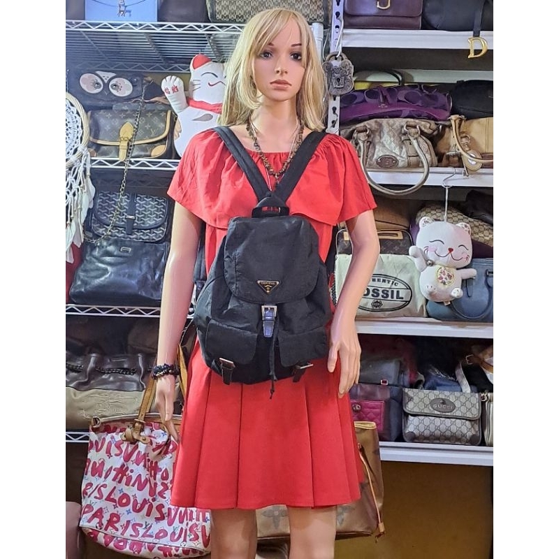 Original-Ransel Backpack Serut AlaPradaPreloved Seken Bekas