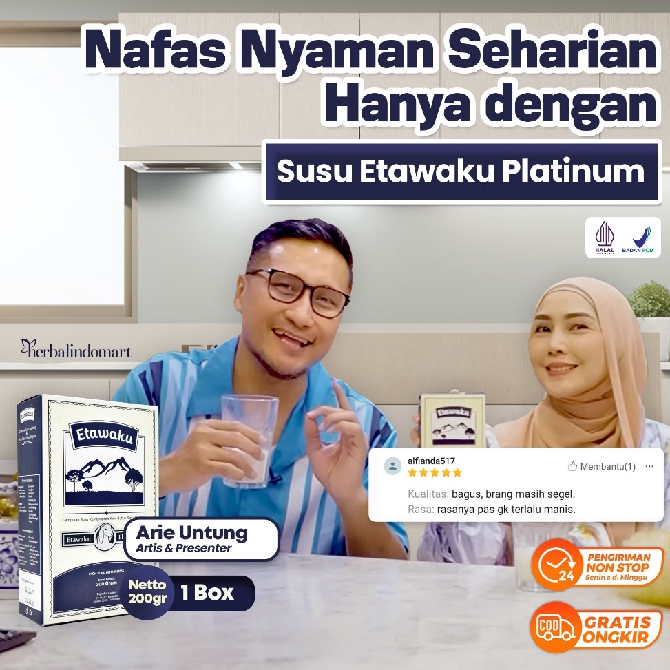 

Pasti Untung Susu Etawaku Platinum Atasi Sakit Pernafasan Asma Bronkitis Batuk Sesak Nafas Flu Tingkatkan Kekebalan Tubuh Rendah Gula Original Isi 2gr