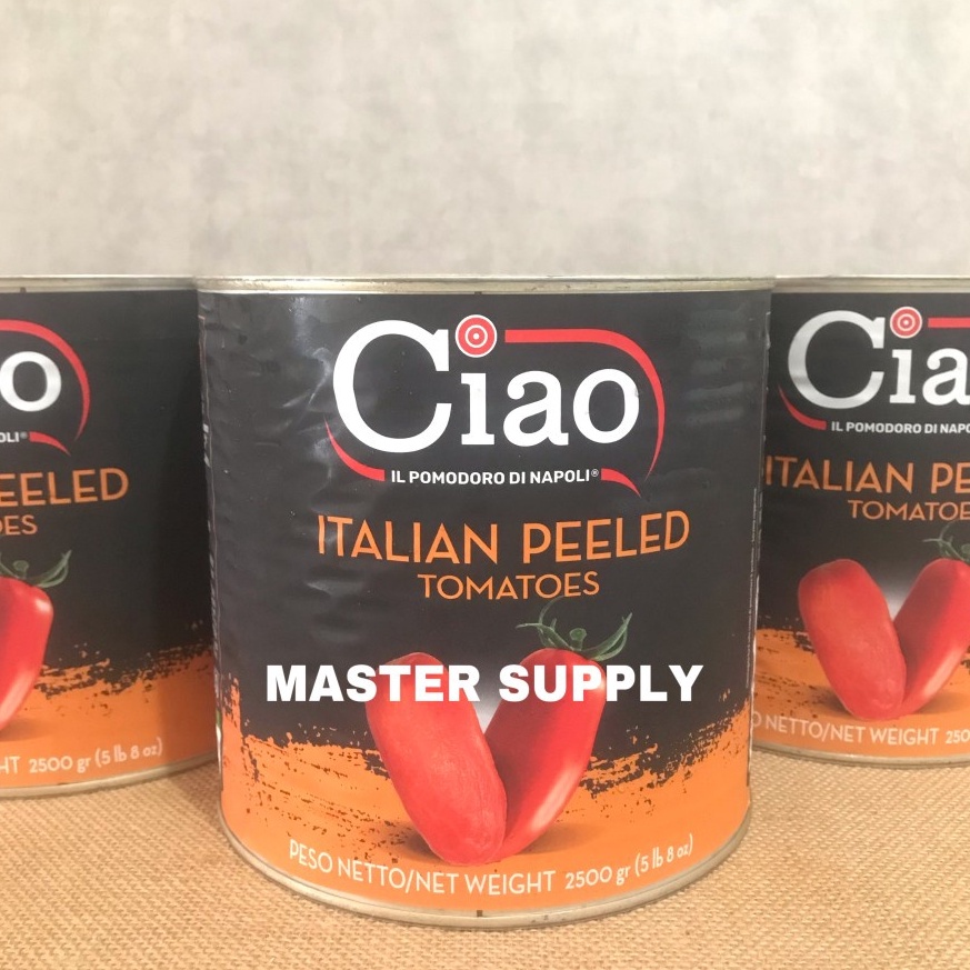 

Suplier1st CIAO ITALIAN PEELED TOMATOES 25 GR WHOLE PEELED TOMATOTOMAT KUPAS