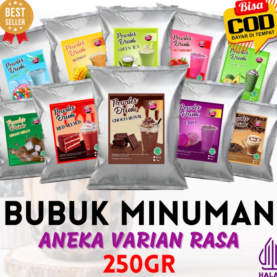 

Clearance sale Bubuk Minuman Rasa MIX 25gr Serbuk Minuman Kekinian