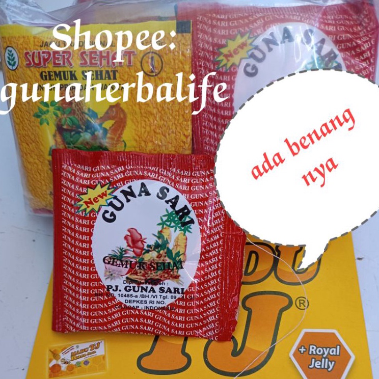 

Suplier1 GUNA SARI TERMURAH isi 3 bungkusasli1