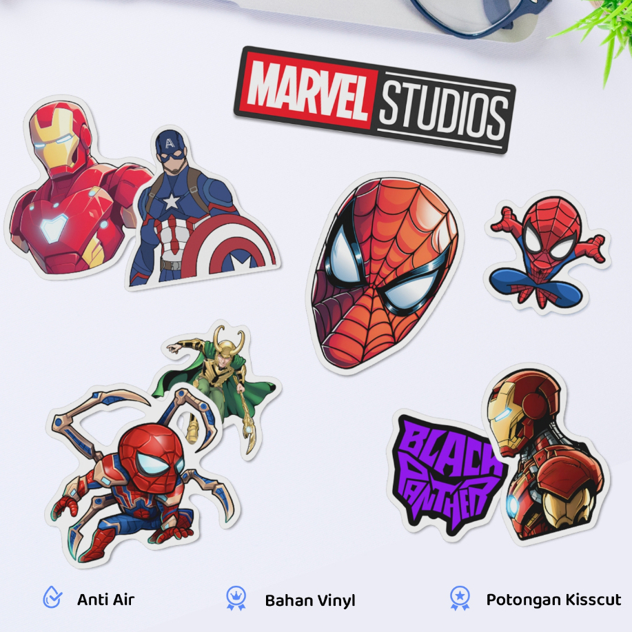 

50 pcs Sticker Marvel Avengers Aesthetic Anti Air untuk Case HP Tumbler Laptop Lemari Gitar dll