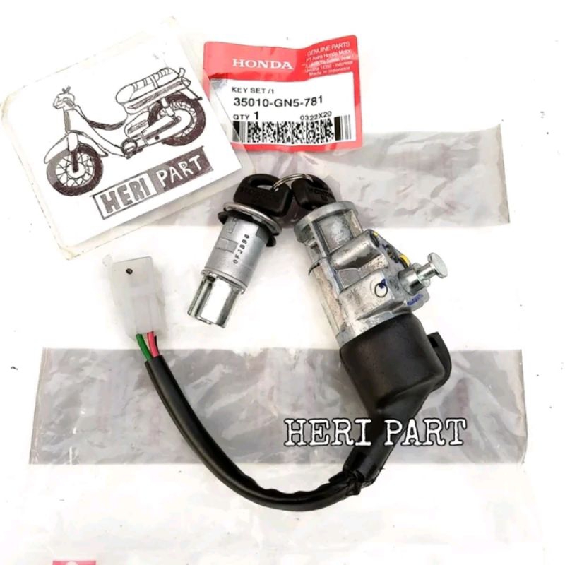 35010-GN5-781 original 100% kunci kontak set honda prima star