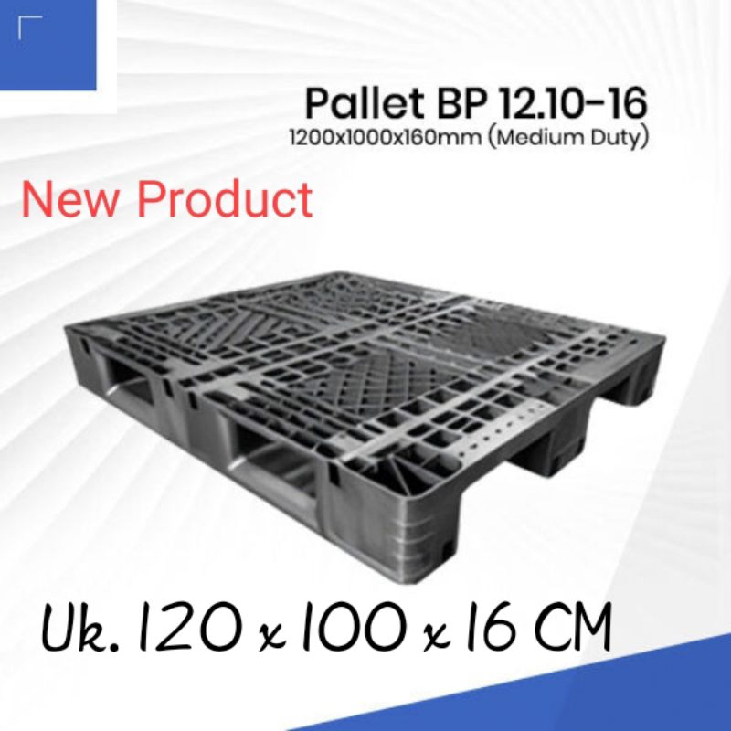pallet plastik ukuran 120 x 100 x 16 cm palet plastik