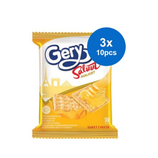 

Gery Saluut Malkist Sweet Cheese 18gr x 10 (3 pack)