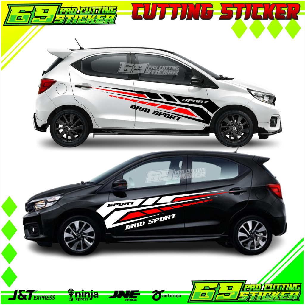 CUTTING STICKER MOBIL HONDA BRIO STIKER MOBIL BRIO CUTTING STICKER