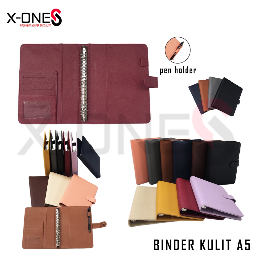 

X-ONE BINDER KULIT A5 AGENDA A5 RING 20 "BNK-777-A5