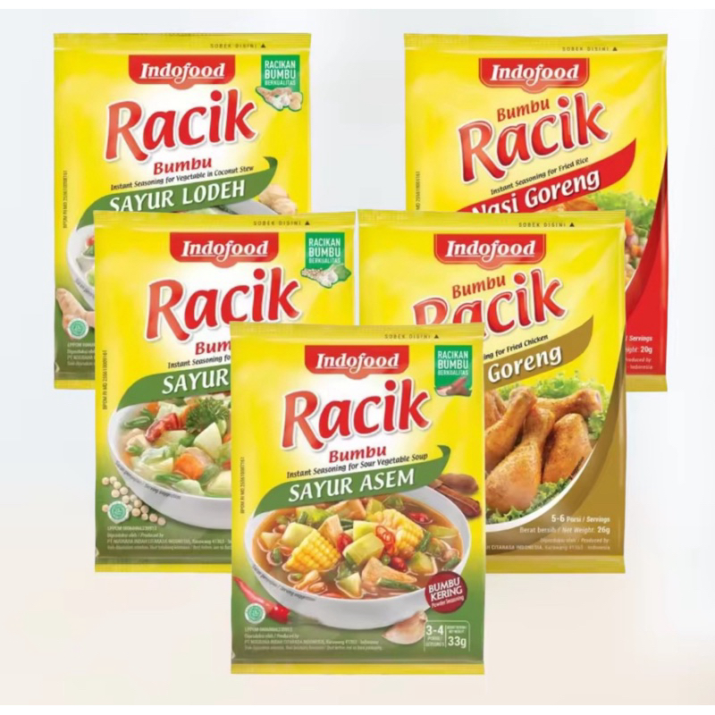 

Bumbu masak racik indofood 25 gram