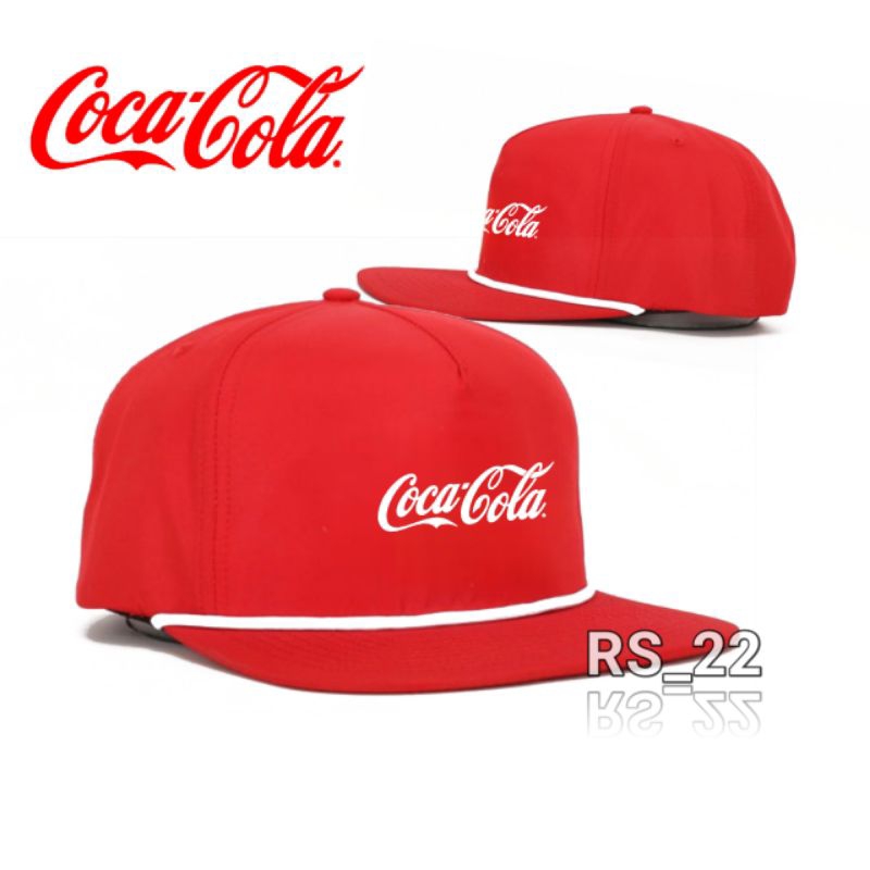 Topi Snapback Classic COCA-COLA/Topi Snapback Oldskool Klasik Rope Hat Distro Pria Wanita