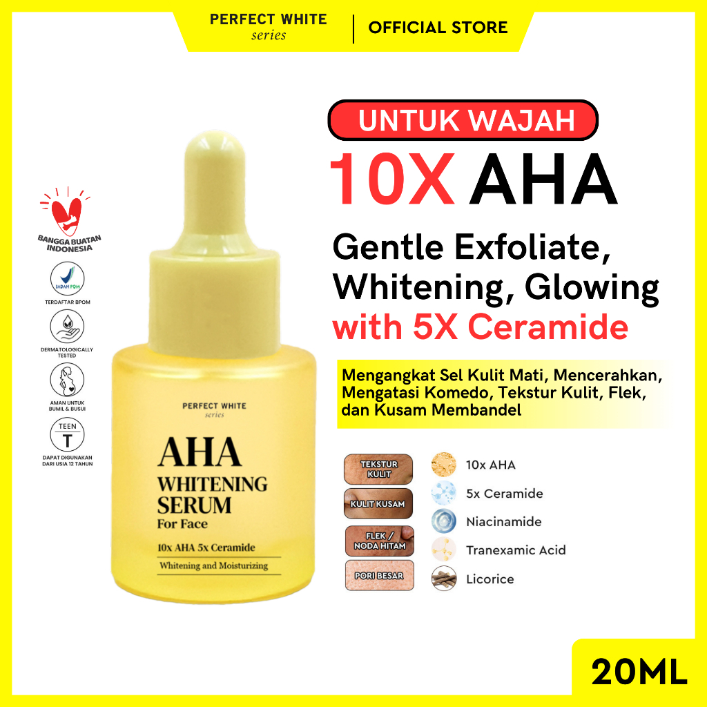 PERFECT WHITE AHA Whitening Face Serum