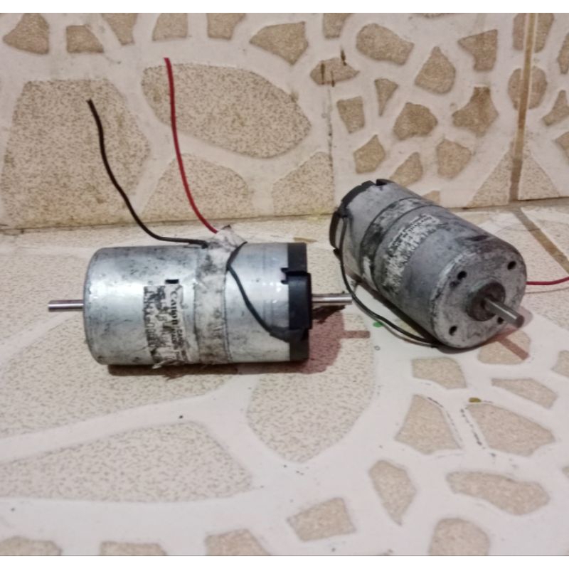 DC Motor canon as doubel- 12V 2500rpm/ 24V 5000rpm , made thailand