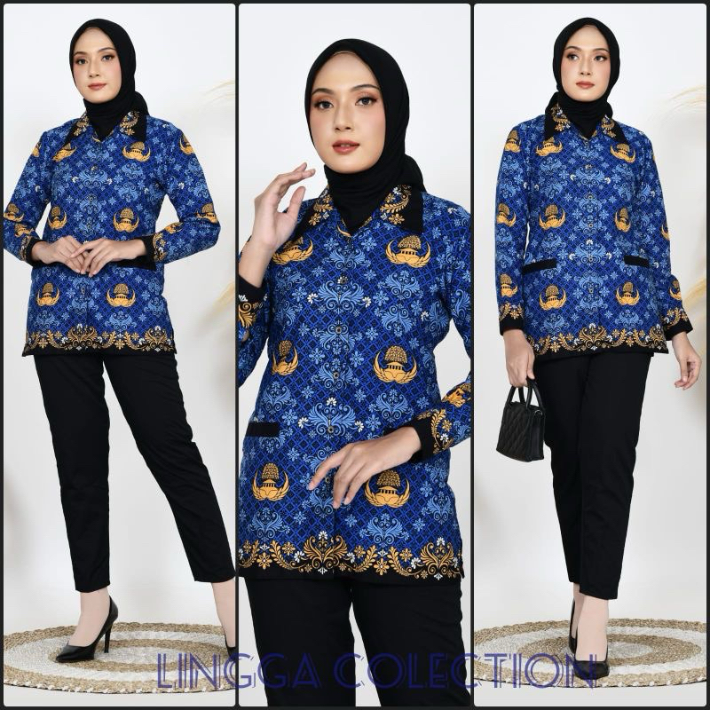 Baju korpri wanita  lapis furing | Batik korpri wanita  | seragam korpri terbaru