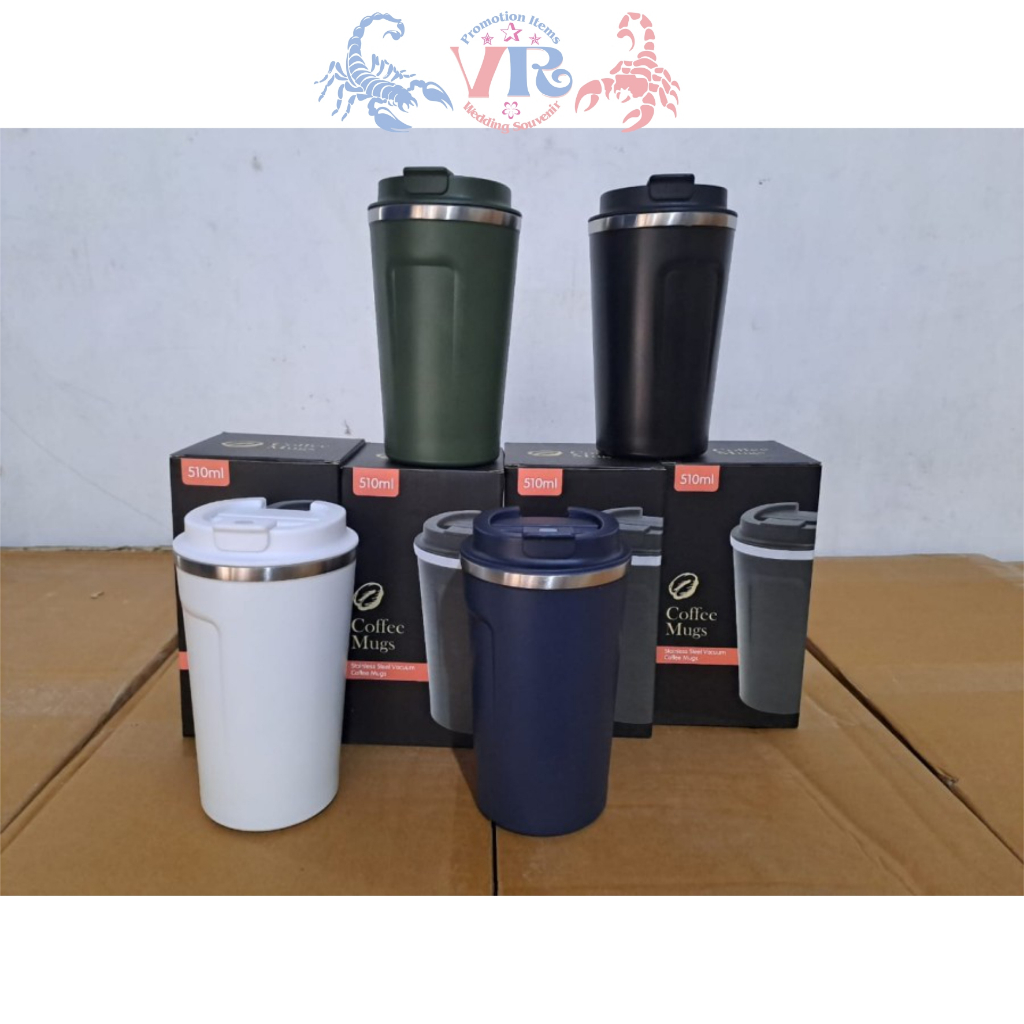 Coffee Cup Tumbler Kopi  portable Polos 510ml