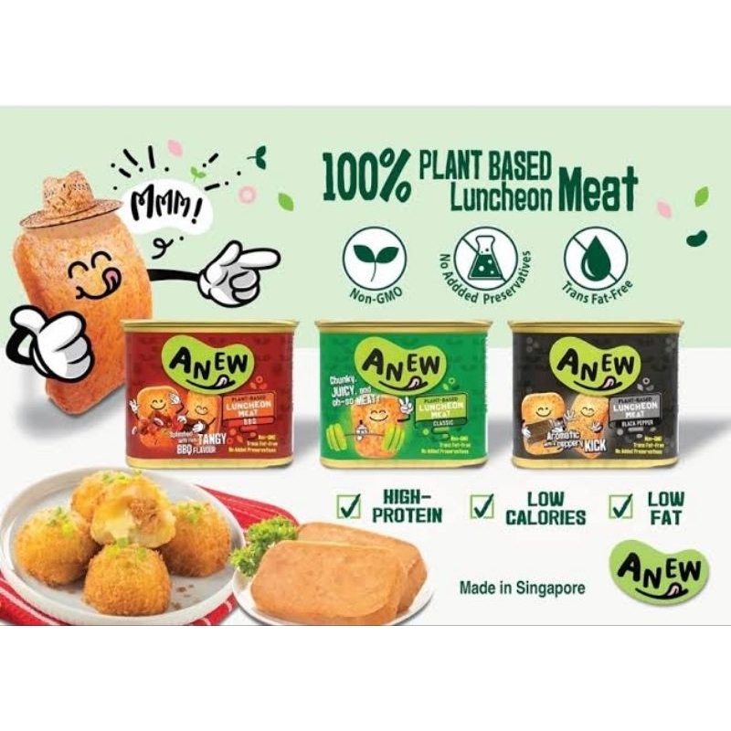 

[Halal] ANEW Vegan Luncheon Meat from singapore / vegetables protein / Olahan Protein Nabati