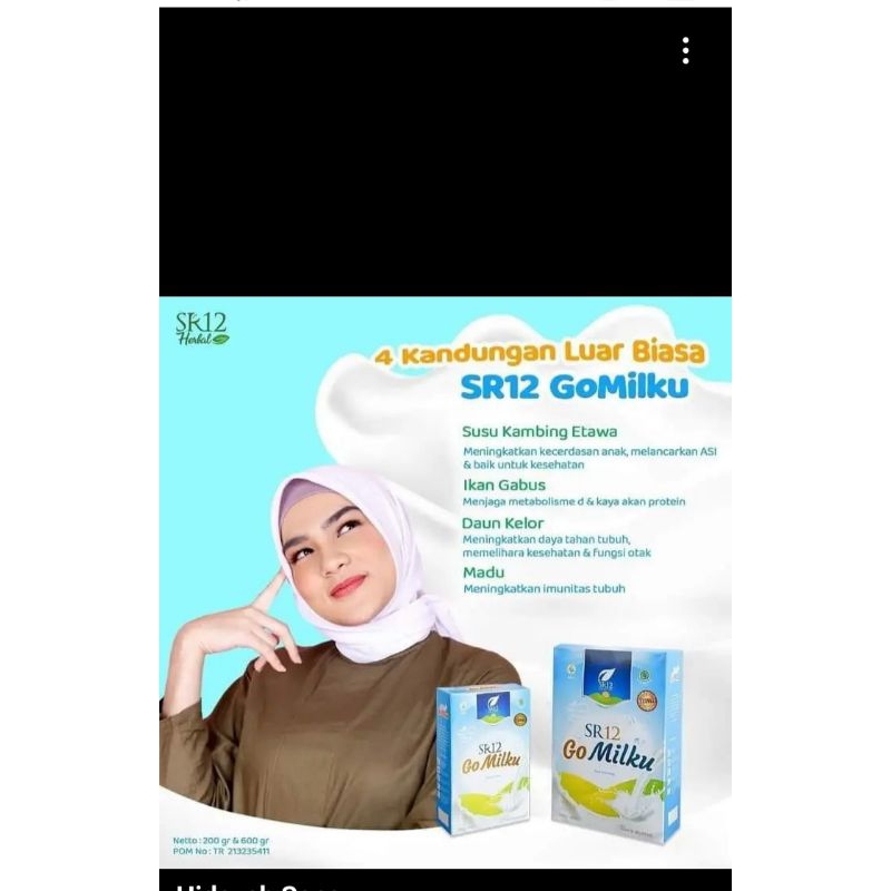 

Gomilku SR12/Susu Kambing Etawa SR12