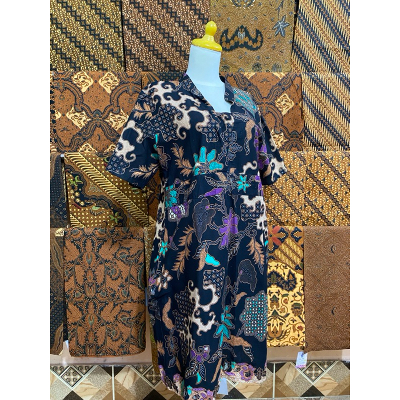 Dress batik Wanita midi dress