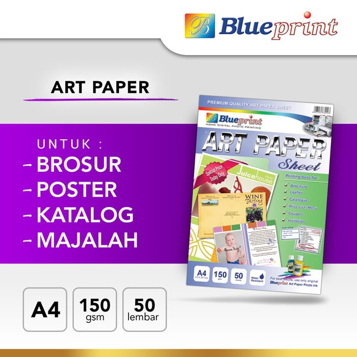 

Blueprint AP-A4150 Art Paper Sheet A4