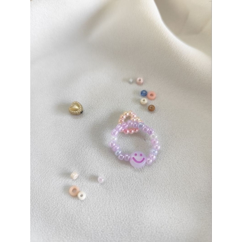 • Beads Ring • Cincin Beads Smile