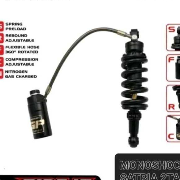 Monoshock Satria Hiu 2tak Ride It Gp 103 Tabung Pisah