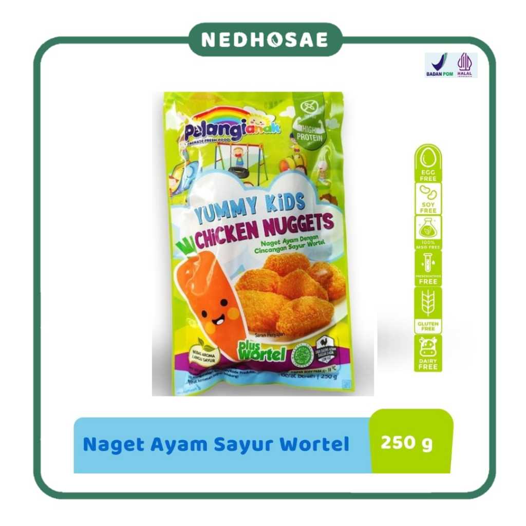

Yummy Kids Nugget Ayam Sayur Gluten free by Pelangi Food