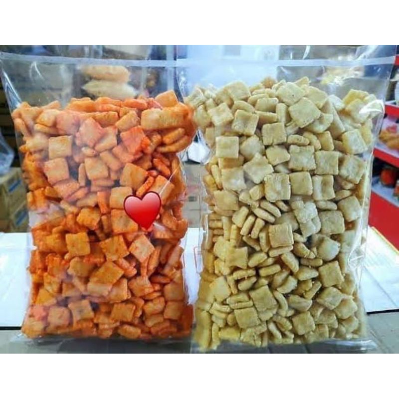 

Cemilan Krupuk Kerupuk Rambak Tahu Kotak Gurih asin Pedas Manis Kiloan Murah