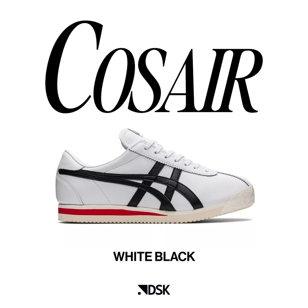 Onitsuka Tiger Corsair White Black 100% Original Sneakers Casual Pria Wanita Sepatu Ori Murah Sepatu