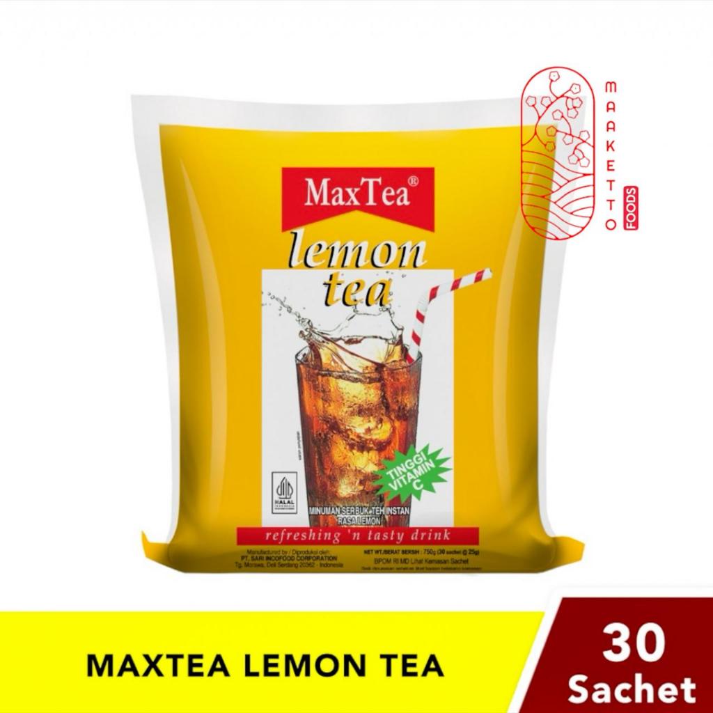 

MaxTea Lemon Tea Isi 30 Sachet / Max Tea Lemon Tea 750gr