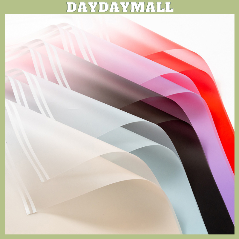 

20 LEMBAR Kertas buket cellophane gradient Flower Wrapping Paper Florist Gradient Color List Cellophane 6044