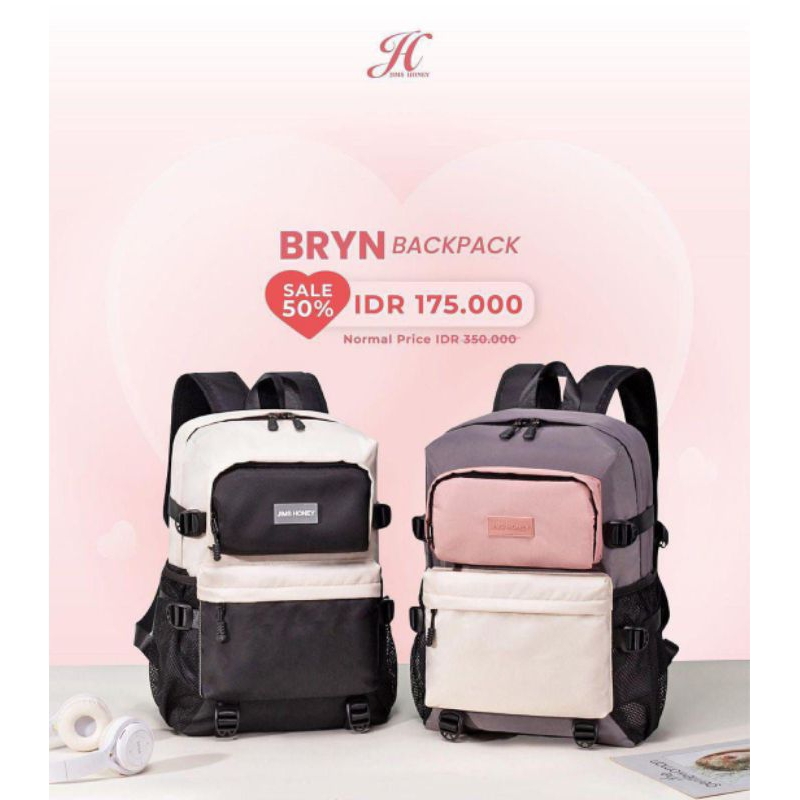 Jims Honey - Bryn Backpack Tas Ransel Sekolah Jims Honey