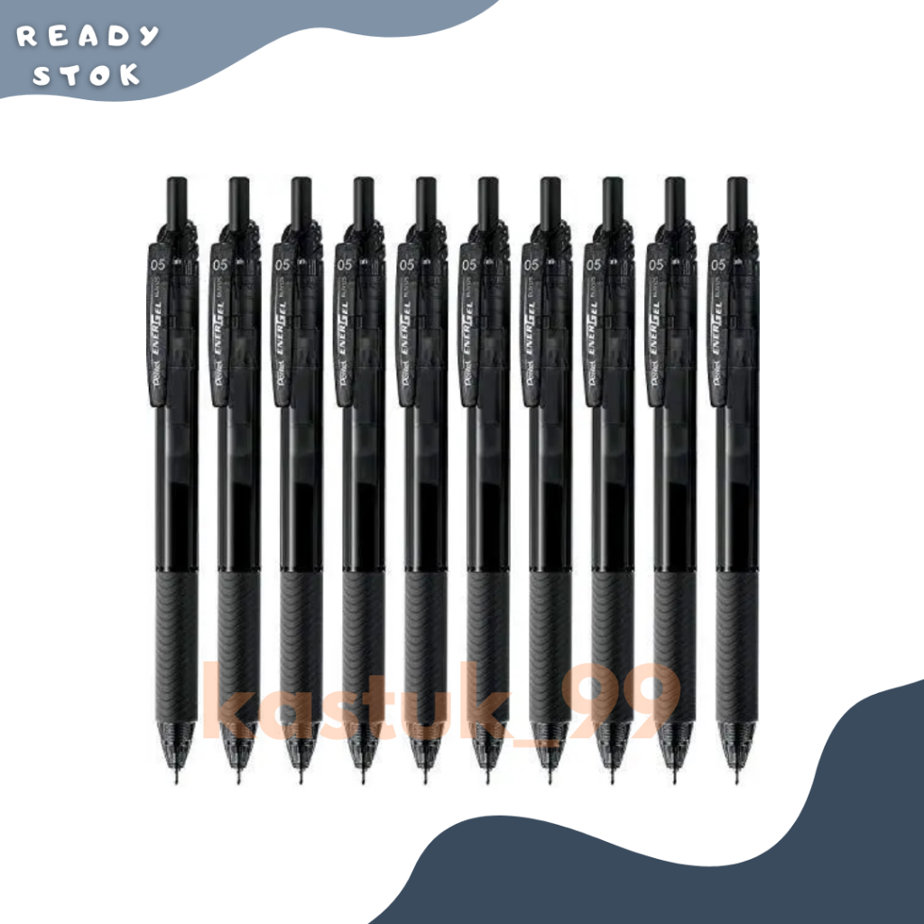 

Pentel BLN125 EnerGel-S 0.5 mm Gel Ballpoint Pen - BLACK / Ballpen Pentel BLN125-C (PACK)
