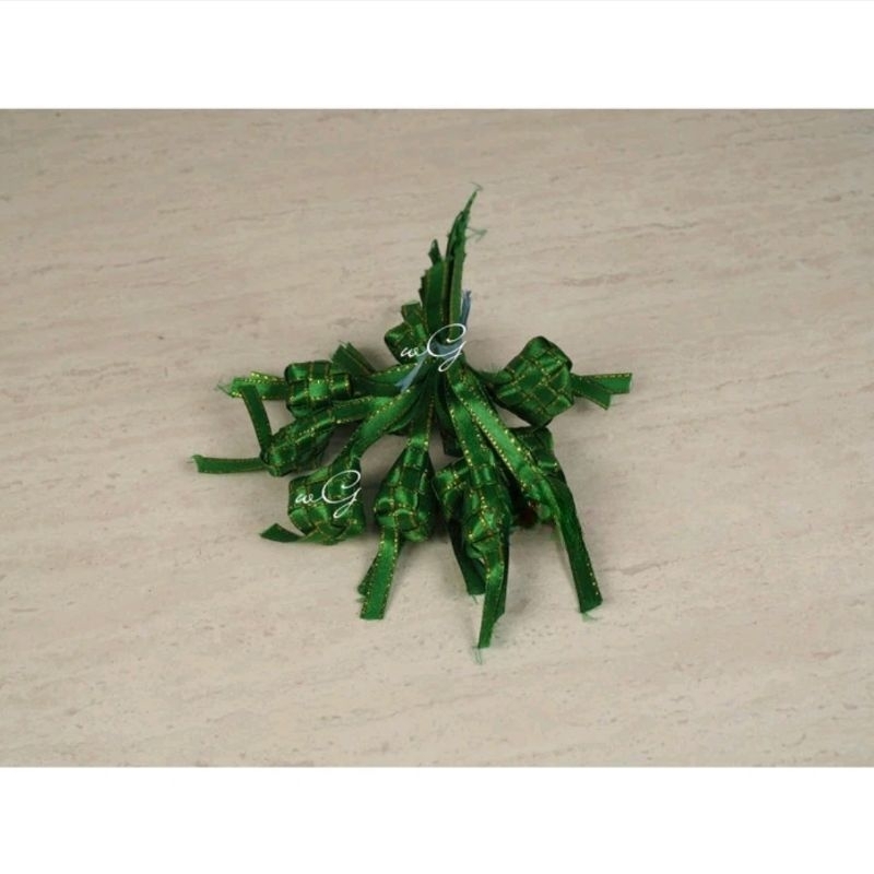 

Hiasan Idul Fitri - Ketupat -Hijau Terang; Lebar 0.6cm; 1 Pack 12pcs