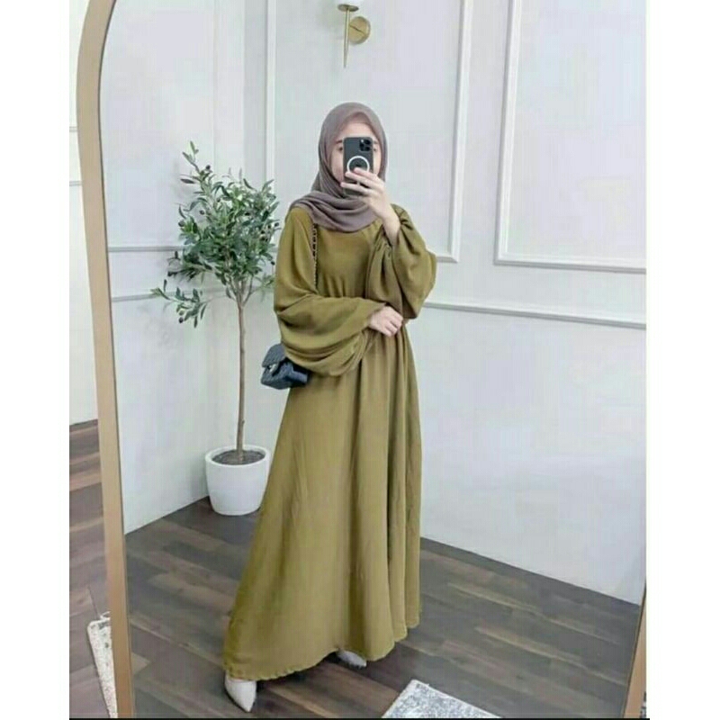 TB88 Gamis Busui crinkle Leslar rr7 fyp kondangan
