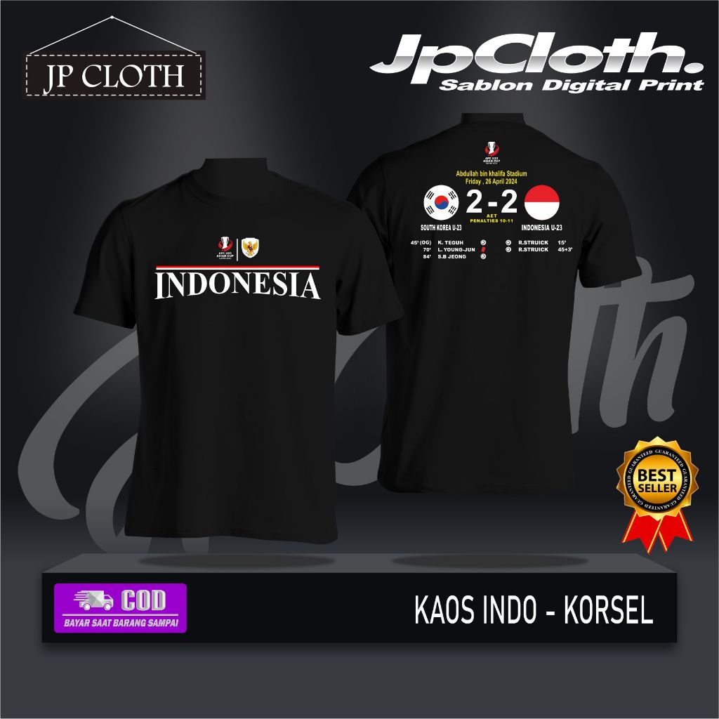 KAOS DTF VIRAL INDO - KORSEL LENGAN PENDEK