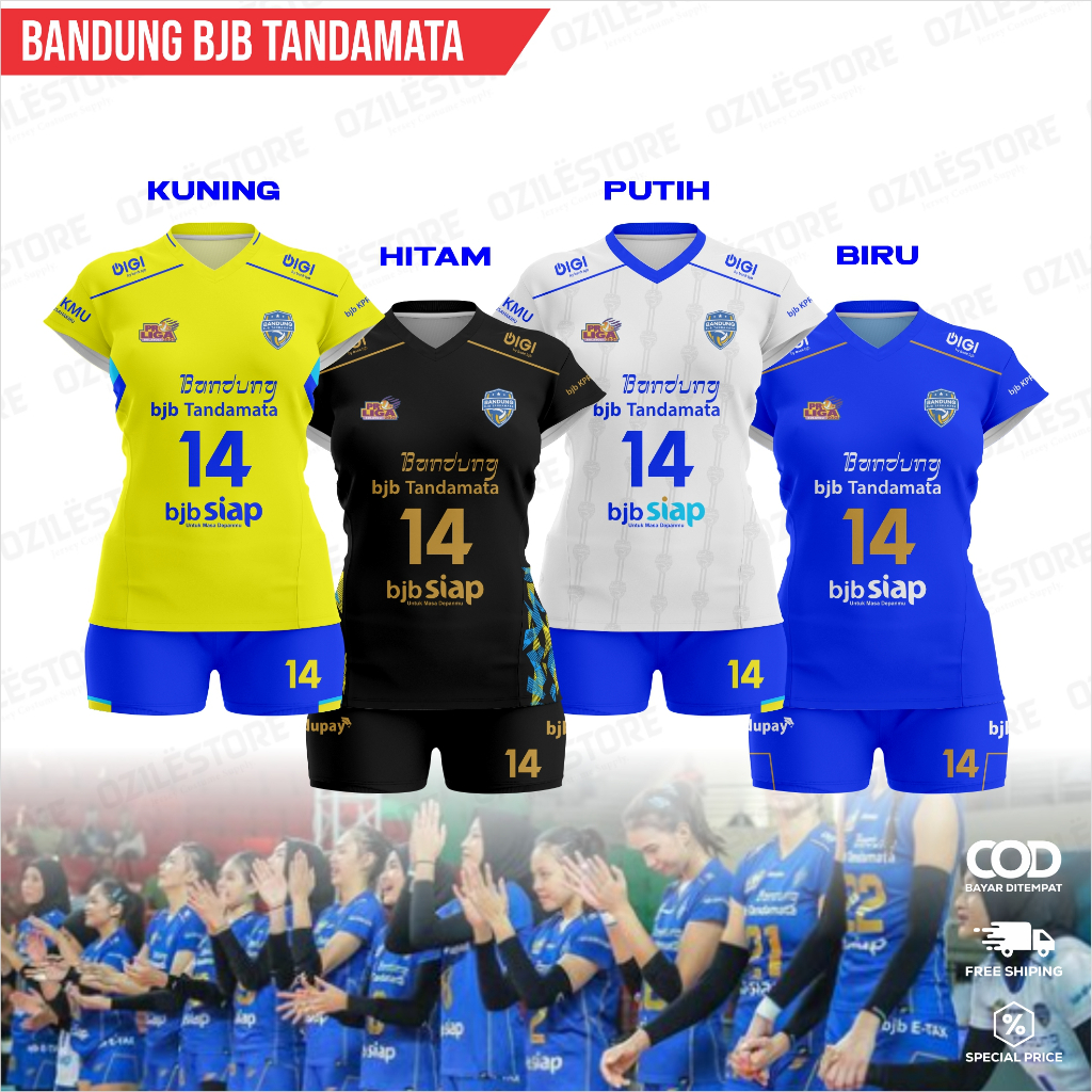 JERSEY BANDUNG BJB TANDAMATA PROLIGA 2024 FREE NICKNAME