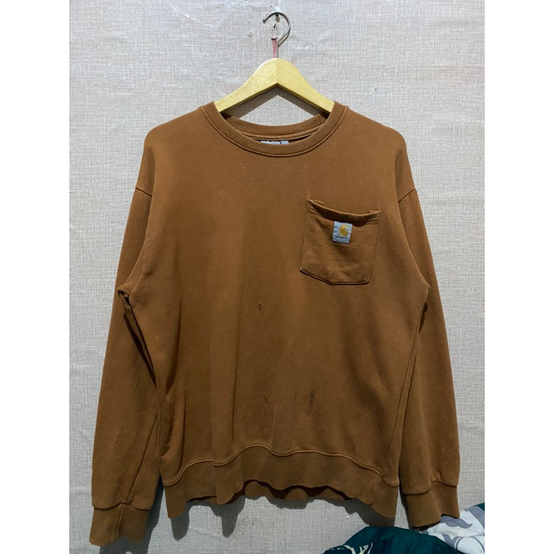 Crewneck Carhart Brown coklat