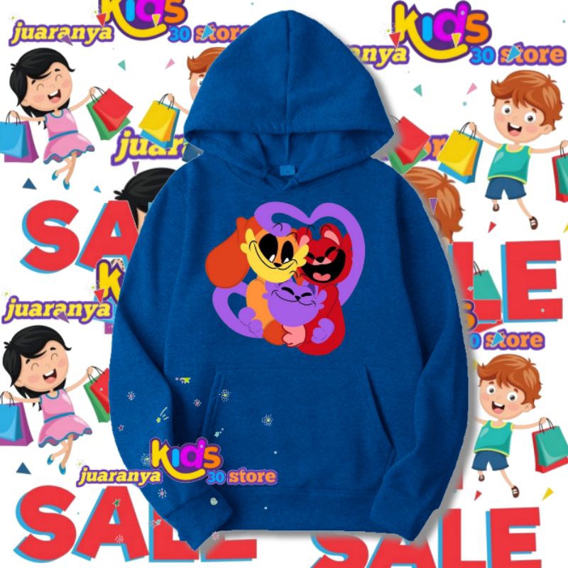 Hoodie anak - Popy playtime slimming sweater jumper Poppy playtime slimming critters kids