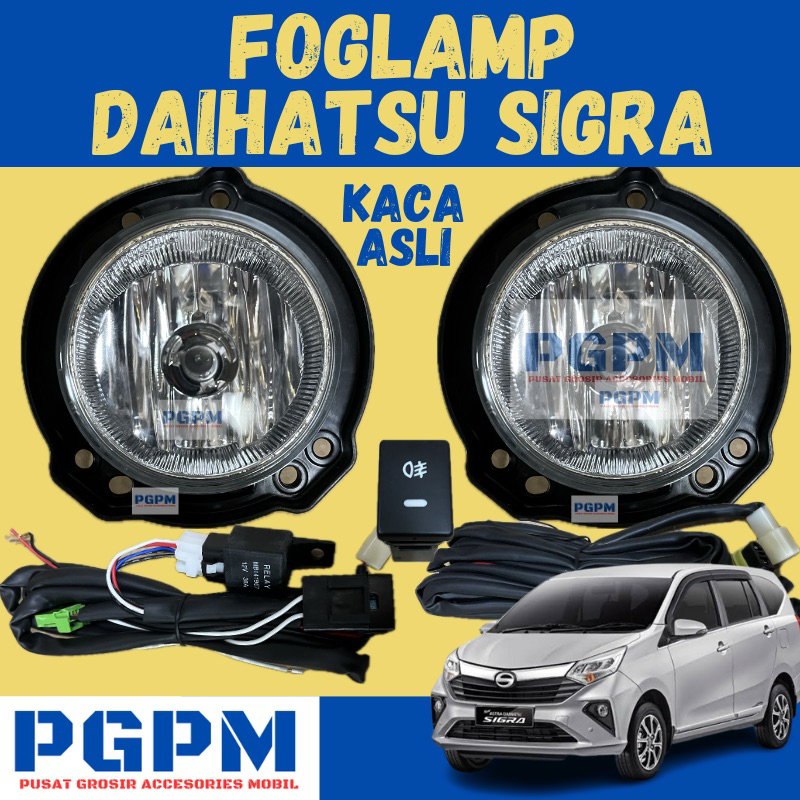 Foglamp Lampu Kabut Sigra 2016-2024 Kaca Asli Original Dijamin PnP Berkualitas