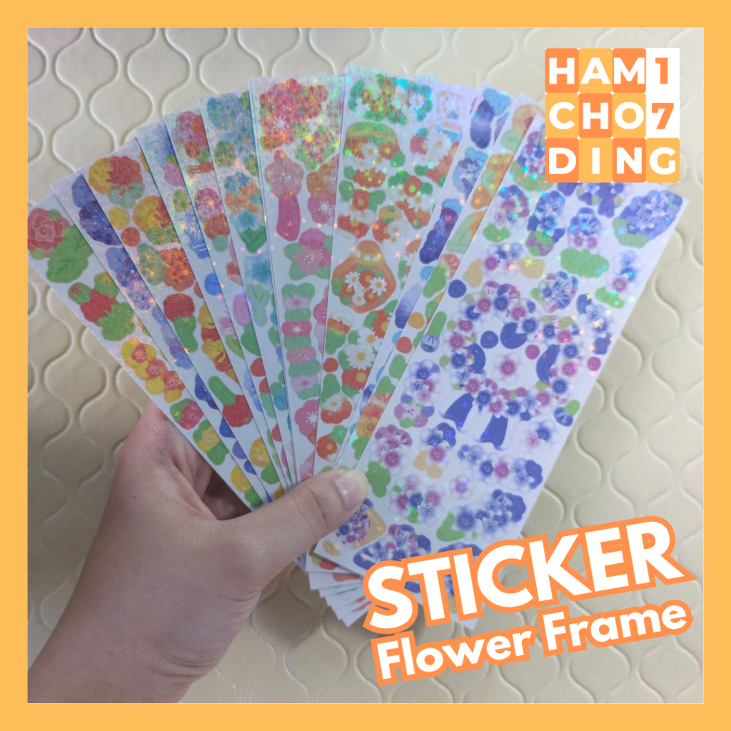 

STICKER FLOWER FRAME FOR PHOTOCARD PC DECO