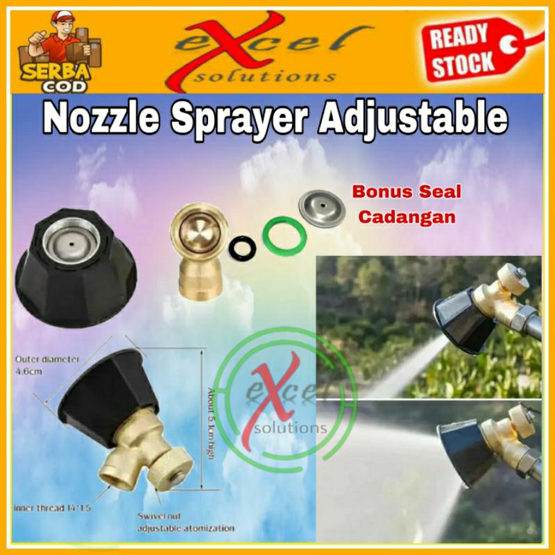 Nozzle sprayer adjustable tekanan tinggi nozel nosel spuyer mesin semprotan hama bisa diatur